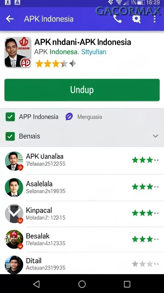 Cuplikan layar ZOROTOTO — aktivitas