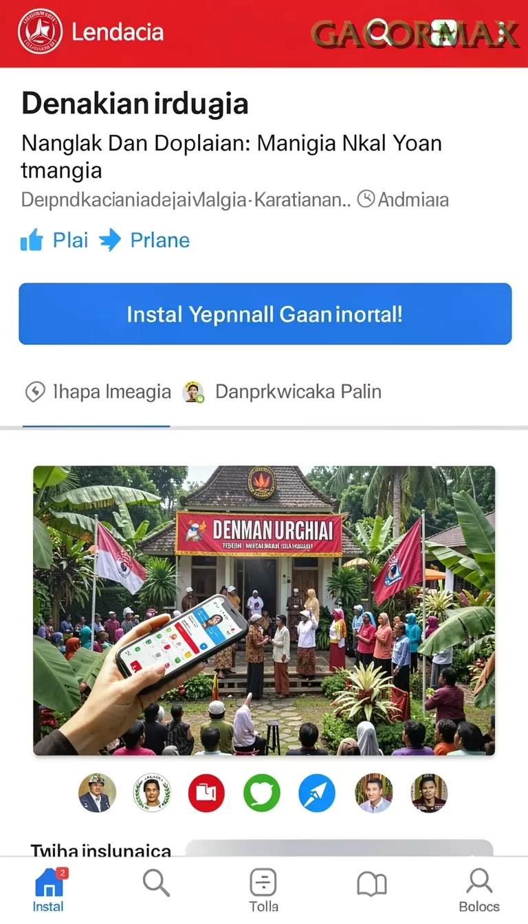 Cuplikan layar MAMI188 — menu navigasi