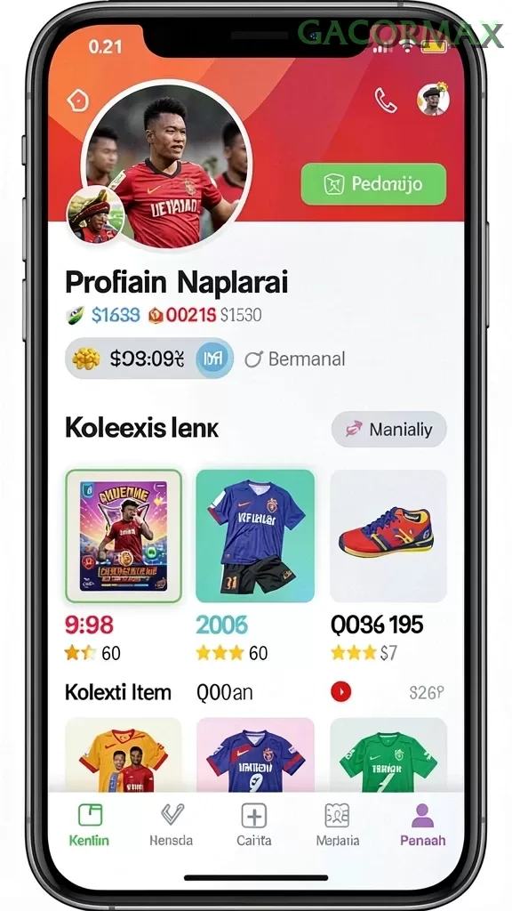 Cuplikan layar KOINAGA88 — pengaturan akun